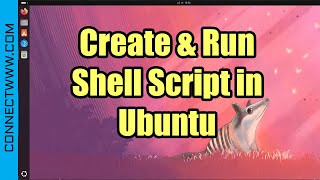 How to create and run shell script in Ubuntu [upl. by Murphy]