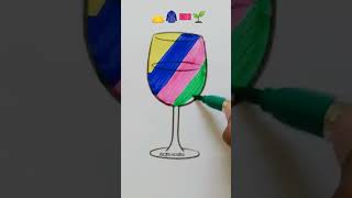 👝🧥🎫🌱🍷sowjiscreation colouring shorts [upl. by Dotti]