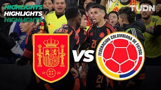 HIGHLIGHTS  España vs Colombia  Amistoso Internacional  TUDN [upl. by Noremak]