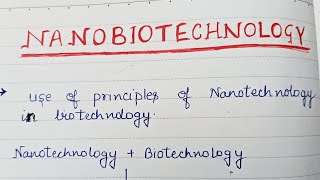 Nanobiotechnology Introduction [upl. by Lehteb]