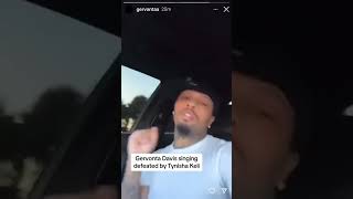 Gervonta Davis singing defeated by Tynisha Keli [upl. by Delora]