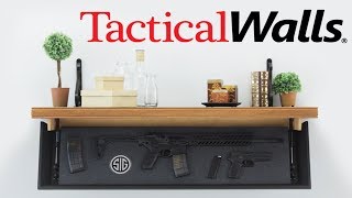 Tactical Walls  Hidden in plain sight gun safes [upl. by Saimerej237]