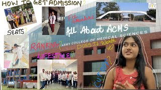 All about ARMY COLLEGE OF MEDICAL SCIENCES 👩🏻‍⚕️ CUTT OFFADMISSIONDOCUMENTSFEESSEATSRANKING [upl. by Gabie]