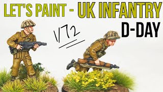 Learn How to Paint British WWII Infantry  172 Figure Painting Tutorial  AB Figures  DDay [upl. by Noived]