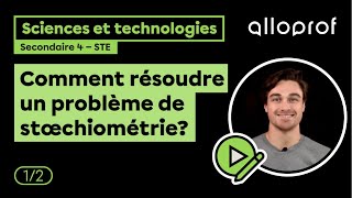 Comment résoudre un problème de stoechiométrie 12  Sciences et technologies  Alloprof [upl. by Davey]