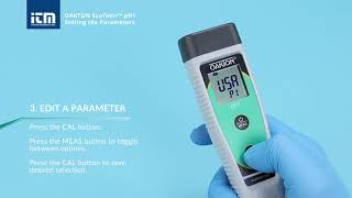 Setting the Parameters on the OAKTON EcoTestr pH1 [upl. by Uella]