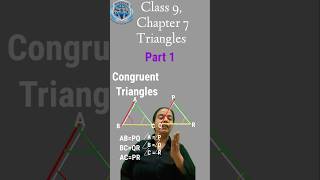 Class 9 Chapter 7 Triangles  Part 1 Congruence and CPCT learnatscholar shorts [upl. by Onileva]