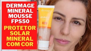 Dermage Photoage Mineral Mousse Light  resenha de protetor solar mineral 100 Físico [upl. by Enyahs]