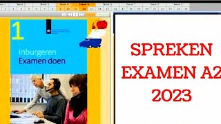 NT2 NEDERLANDS LEREN INBURGERENSPREKEN EXAM A2 [upl. by Nero411]