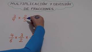 MULTIPLICACIÓN Y DIVISIÓN DE FRACCIONES [upl. by Ailehs110]