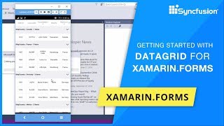 XamarinForms DataGrid Getting Started [upl. by Ardnuaed]