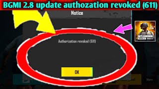 pubgm 28 update Authorization revoked problem fix solve l Facebook login Authorization revoked [upl. by Guinevere590]