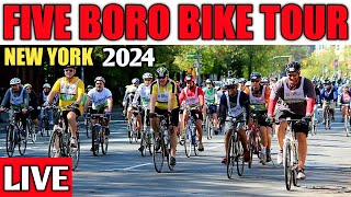 🚴‍♀️ Five Borough Bike Tour 2024 New York City LIVE 🚴‍♂️ [upl. by Nnyllatsyrc]