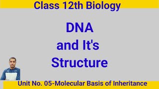 DNA and Its StructureClass 12th Biology [upl. by Caputo]