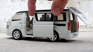 Unboxing of Toyota Hiace 132 Miniature Diecast Model  Adult Hobbies [upl. by Nauqat]