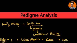 Fastest and Easiest way to solve pedigree Class 12 NEET [upl. by Nimrac532]