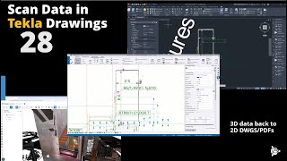 CC28 Tip Scan Data in Tekla Drawings [upl. by Irrep]