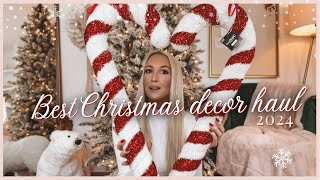 I Found the BEST Christmas Decor 2024 at HomeGoods Hobby Lobby and At Home 🎄 Christmas decor Haul [upl. by Neggem]