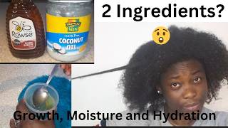 2Ingredients Hair Mask for intense Growth Moisture And Shine [upl. by Dreda841]