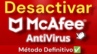 Desactivar Antivirus McAfee Windows 11 y 10 Temporalmente o definitivamente [upl. by Leunam524]