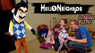 Hello Neighbor in Real Life in the Dark Broke into a Strangers House amp Get Caught Part 2 [upl. by Notsniw]