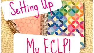 Setting up my Erin Condren Life Planner [upl. by Sredna]