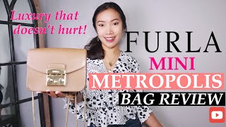 FURLA METROPOLIS MINI REVIEW  FURLA MINI CROSSBODY BAG REVIEW [upl. by Allanson]