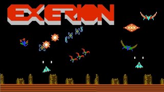 Exerion 1985 Gameplay Walkthrough FULL GAME NES [upl. by Slyke]