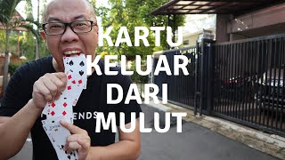 VIRAL  MANIPULASI KARTU TERMUDAH CARD FROM MOUTH [upl. by Enilav]