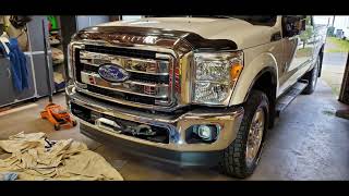 apex 12k winch install 2016 super duty [upl. by Pacian]