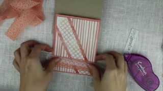 Shabby Chic  Card Tutorial amp Giveaway [upl. by Lepper]