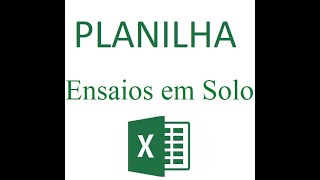 Planilha de Ensaios em solo  Versão completa [upl. by Zurciram]