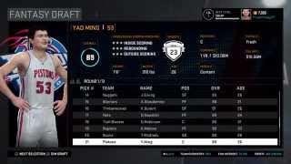 NBA 2K16 legends fantasy draft [upl. by Aiclid184]