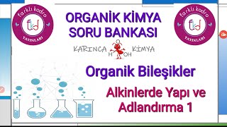 FARKLI KADRO YAYINLARI  Organik Kimya Soru Bankası Alkinlerde Yapı ve Adlandırma 1 [upl. by Acinomal]