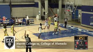 Basketball College of Alameda vs Merritt College Feb 17 2023 [upl. by Eniffit480]