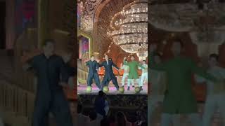 3 Khans dance together at anant Ambani pre wedding salmankhan shahrukkhan aamirkhan [upl. by Yorztif]