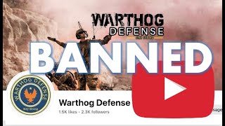 SOS Warthog Defense Removed by YouTube HERE IS WHAT HAPPENED [upl. by Lothaire46]