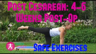 Safe Exercises After A Cesarean 46 Weeks PostOp 2 Full Video [upl. by Ofelia366]