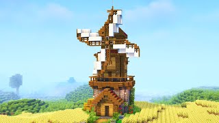 Minecraft  How to build a Windmill  Tutorial [upl. by Eliak]