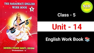 Class 5 English Work Book Unit 14 SSVM all question and answer S4D education [upl. by Abra855]