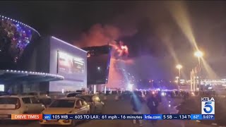 Over 100 killed in deadly attack on Moscow concert hall [upl. by Aissatan542]