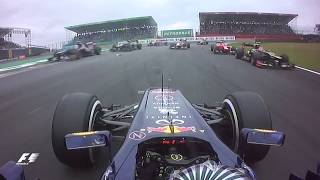 Vettels Dramatic Start  2012 Brazil Grand Prix [upl. by Notsle]