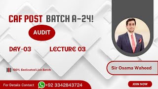 Audit By Sir Osama Waheed A 24 Post Batch DAY 3  8 MAY  SBI [upl. by Cynthia900]