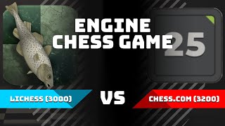 LICHESS 3000 Vs CHESSCOM 3200 with evaluation [upl. by Hagar]