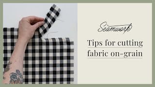 How do you get your fabric on the grainline [upl. by Barnabas813]