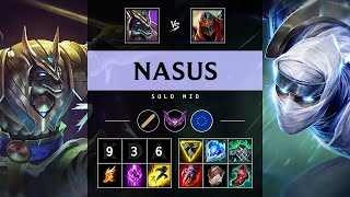 Nasus Mid vs Zed Godlike  EUW Master Patch 1420 [upl. by Soilissav150]