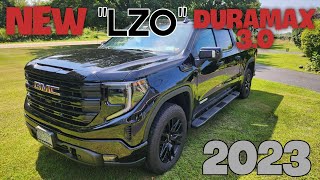 2023 GMC Sierra 1500 with new LZO Duramax 30 Turbo Diesel Walkaroundreview [upl. by Leeban]