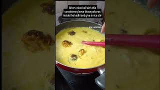 Kadi pakira recipe 🍚🍛 pakora kadhi punjabikadi indianfood food instagram 2024 [upl. by Magas199]