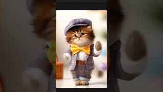 🐾 Meet the Most Dapper Kitten Ever 🐾CuteKitten StylishPet KittenFashion HeartStealer Dressed [upl. by Enuj919]