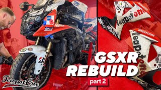 100000 MILES GSXR 1000 Rebuild  part 2 [upl. by Marigold308]